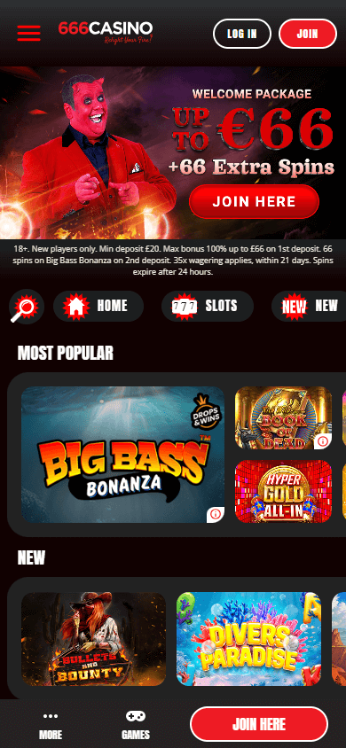 666 Casino Mobile screenshot